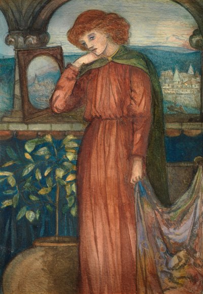 Die Dame von Shalott von Dante Gabriel Charles Rossetti